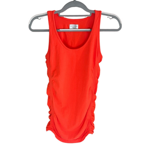 Athleta Ruched Sides Top in Orange